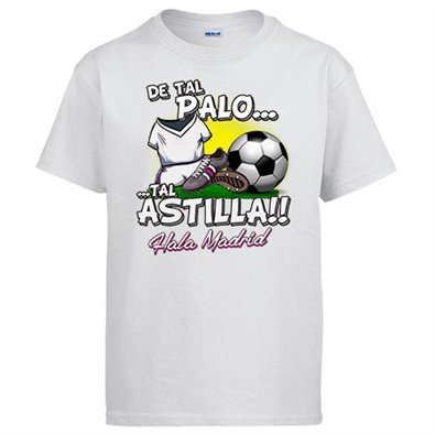 Camiseta de tal palo tal astilla de Madrid para aficionado al fútbol