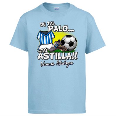 Camiseta de tal palo tal astilla de Málaga para aficionado al fútbol