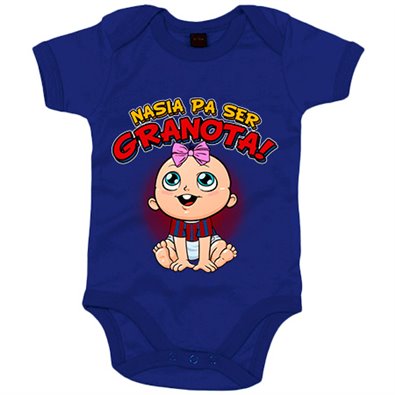 Body bebé nacida para ser Granota para aficionada al fútbol
