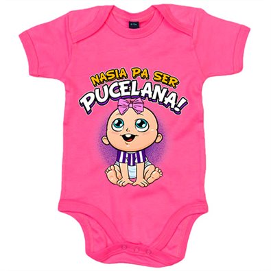 Body bebé nacida para ser Pucelana para aficionada al fútbol de Valladolid