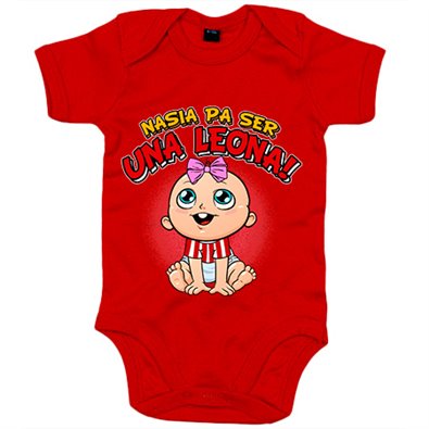 Body bebé nacida para ser una Leona Athletic Bilbao fútbol