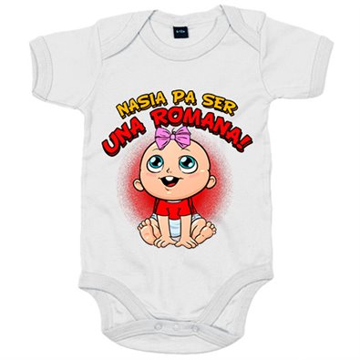 Body bebé nacida para ser una Romana para aficionada al fútbol de Tarragona