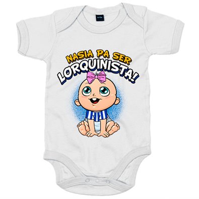 Body bebé nacida para ser Lorquinista para aficionada al fútbol de Lorca