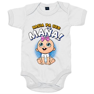 Body bebé nacida para ser Maña del Zaragoza para aficionado al fútbol