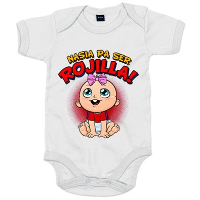 Body bebé nacida para ser Rojilla aficionada al fútbol de Pamplona