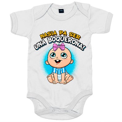 Body bebé nacida para ser una Boquerona para aficionada al fútbol de Málaga
