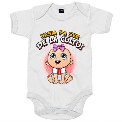 Body bebé nacida para ser de la Cultu para aficionada al fútbol