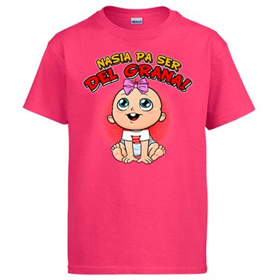 Camiseta nacida para ser del Graná para aficionada al fútbol de Granada