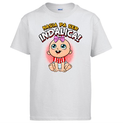 Camiseta nacida para ser Indálica para aficionada al fútbol de Almería