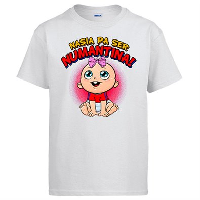 Camiseta nacida para ser Numantina para aficionada al fútbol de Soria