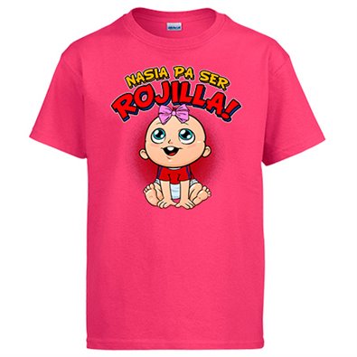 Camiseta nacida para ser Rojilla aficionada al fútbol de Pamplona