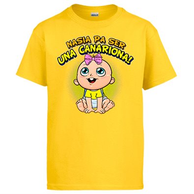 Camiseta nacida para ser una Canariona para aficionada al fútbol de Las Palmas