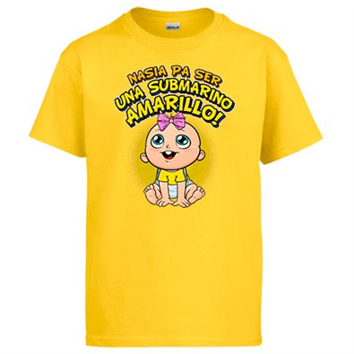 Camiseta nacida para ser una Submarino Amarillo para aficionado al fútbol de Cádiz