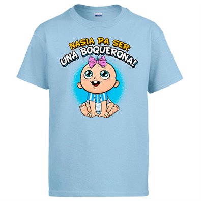 Camiseta nacida para ser una Boquerona para aficionada al fútbol de Málaga