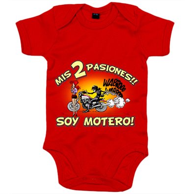 Body bebé mis dos pasiones mi moto y mi chica soy motero