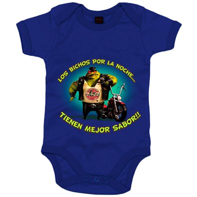 Body bebé para moteros los bichos por la noche tienen mejor sabor