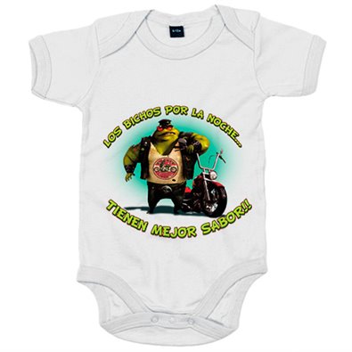 Body bebé para moteros los bichos por la noche tienen mejor sabor