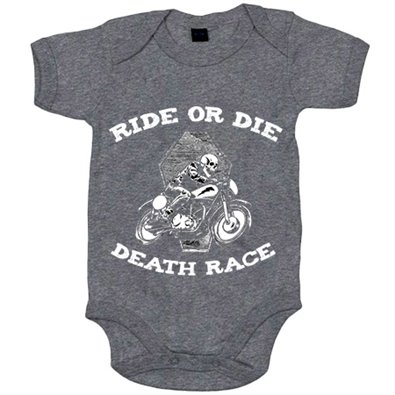 Body bebé Ride Or Die Death Race para moteros