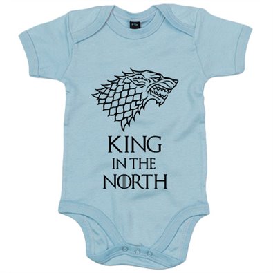 Body bebé frase parodia King In The North Stark ilustración