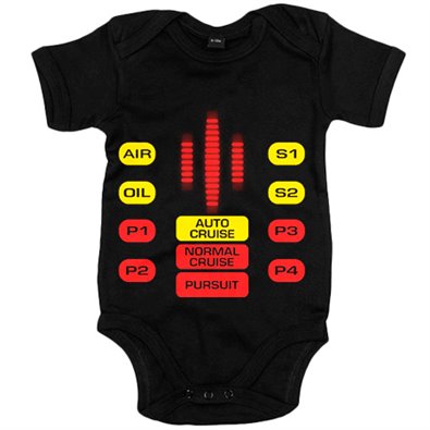 Body bebé El Coche Fantástico mandos botones