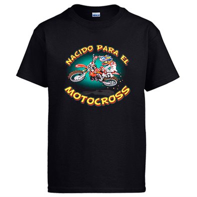 Camiseta nacido para el Motocross