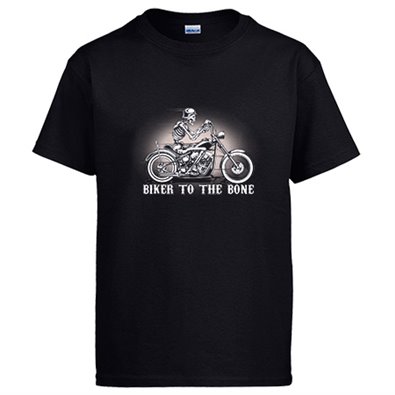 Camiseta para moteros Biker To The Bone