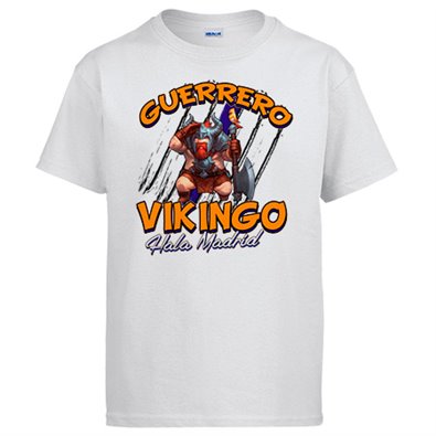 Camiseta Guerrero Vikingo merengue Madrid fútbol