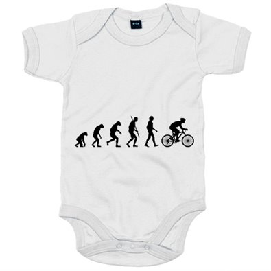 Body bebé Cyclist Evolution la evolución del ciclista ciclismo bicicleta bici