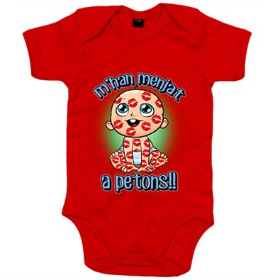 Body bebé M han menjat a petonts nadó nen
