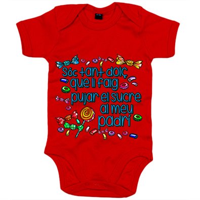 Body bebé Sóc tan dolç que li faig pujar el sucre al padrí