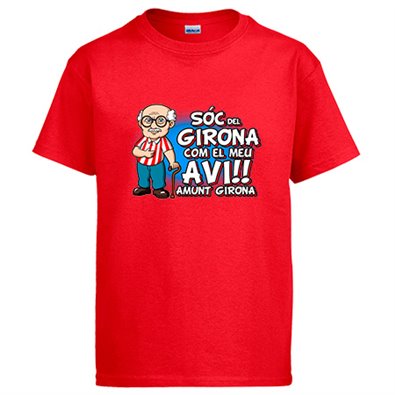 Camiseta Sóc del Girona com el meu avi amunt Girona