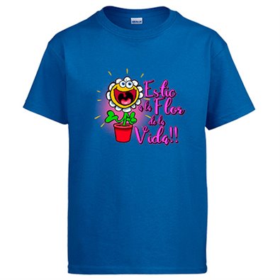 Camiseta Estic a la flor de la vida rosa