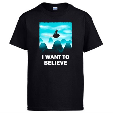Camiseta Dragon Ball I Want To Believe