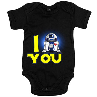 Body bebé Star Wars I Love You R2D2 androide