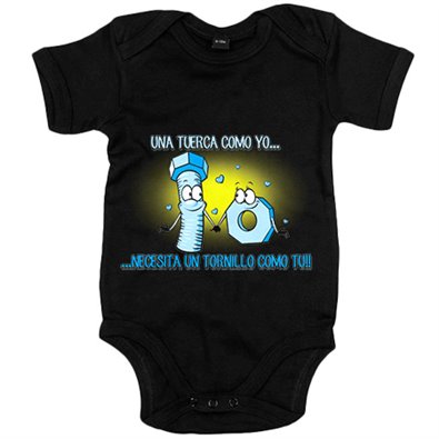 Body bebé una tuerca como tu necesita un tornillo como yo frase amor