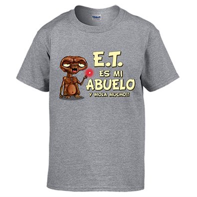 Camiseta este es mi abuelo y mola mucho parodia friki extraterrestre