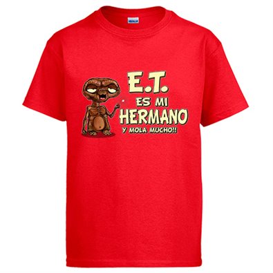 Camiseta este es mi hermano y mola mucho parodia friki extraterrestre