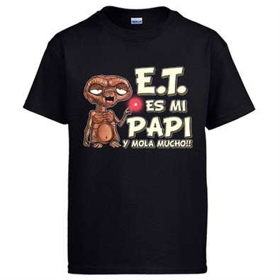 Camiseta E.T. este es mi papi y mola mucho ET El Extraterrestre