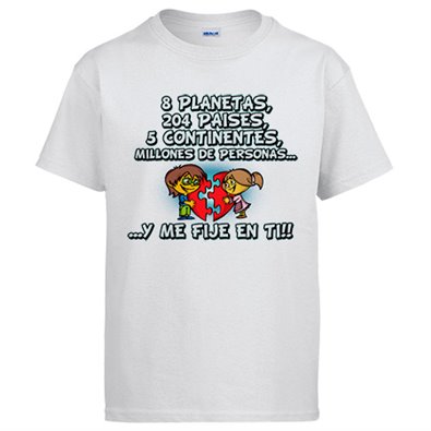 Camiseta regalo frase de amor San Valentín bonito