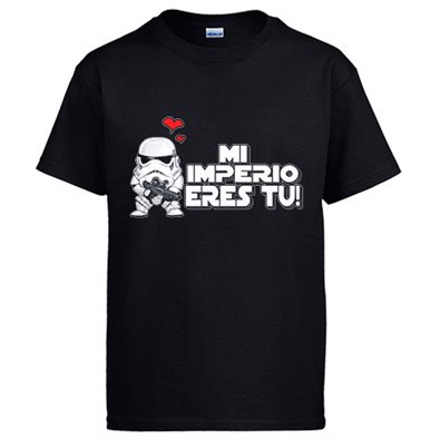 Camiseta Star Wars mi imperio eres tu regalo amor friki