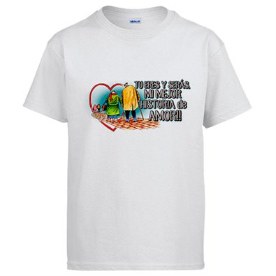 Camiseta tu eres y serás mi mejor historia de amor San Valentín