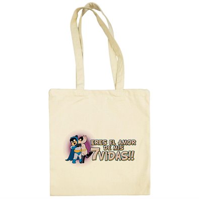 Bolsa de tela Batman Catwoman eres el amor de mis 7 vidas