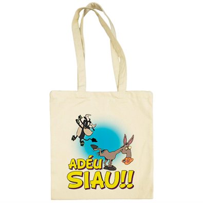 Bolsa de tela Burru català adèu siau