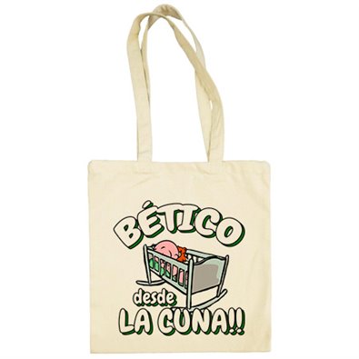Bolsa de tela Bético Betis fútbol  desde la cuna