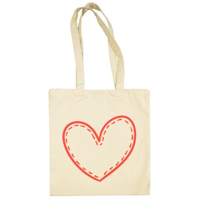 Bolsa de tela Corazón
