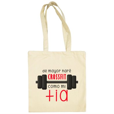Bolsa de tela De mayor haré Crossfit como mi tía