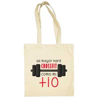 Bolsa de tela De mayor haré Crossfit como mi tío