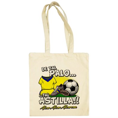 Bolsa de tela de tal palo tal astilla Alcorcón fútbol