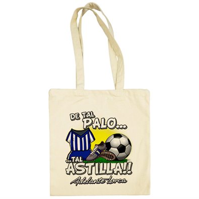 Bolsa de tela de tal palo tal astilla Lorca fútbol