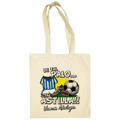 Bolsa de tela De tal palo tal astilla Málaga fútbol